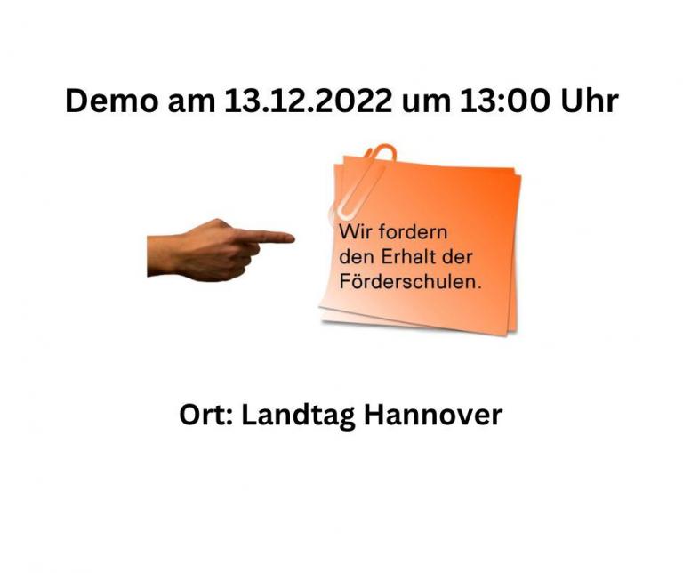 Demo am 13.12.2022 vor dem Landtag in Hannover